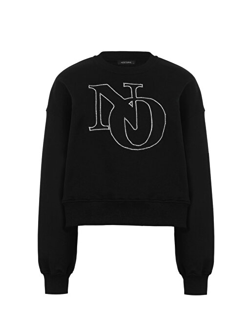 Nocturne Taş Detaylı Nakışlı Sweatshirt