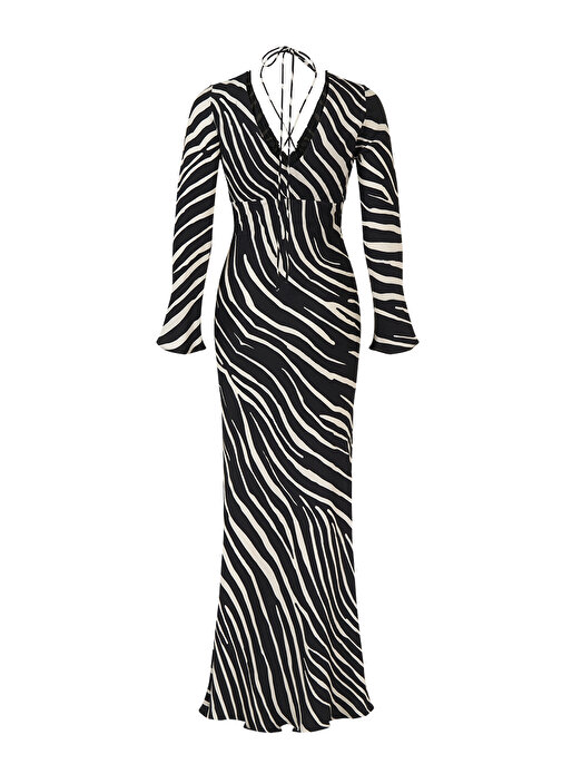 Nocturne Zebra Desen Elbise