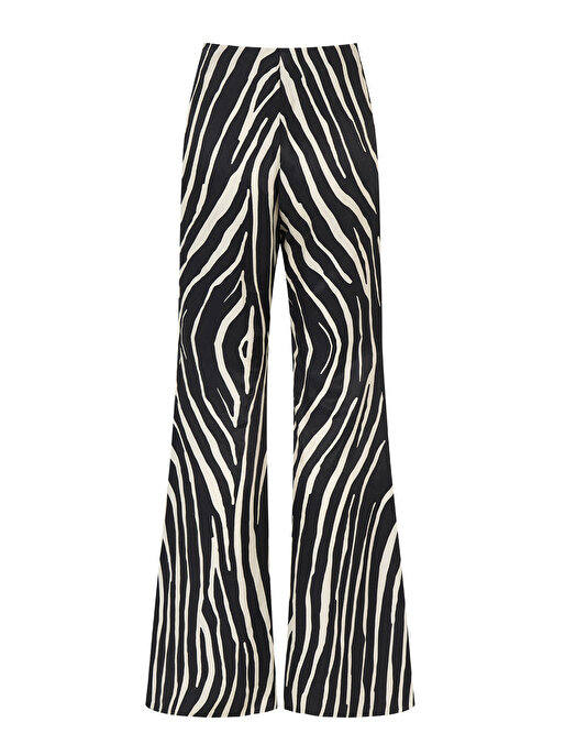 Nocturne Zebra Desen Keten Pantolon