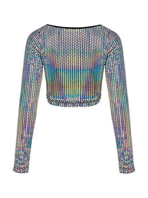 Nocturne Hologramlı Crop Top