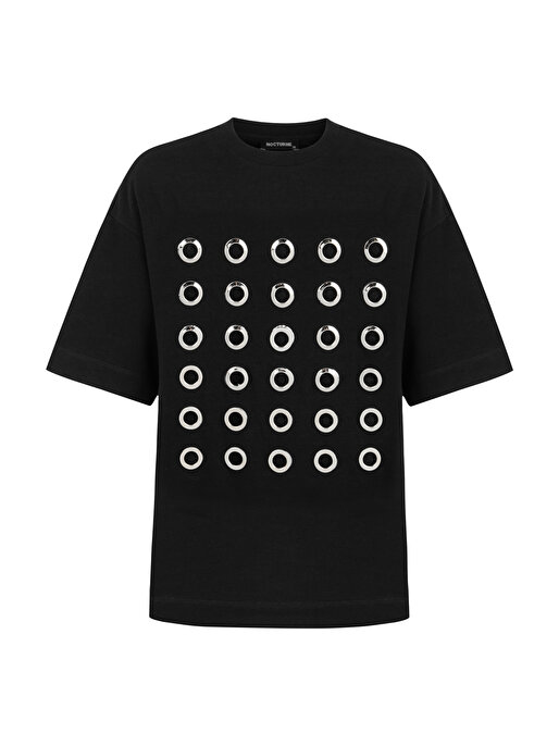 Nocturne Metal Halka Detaylı T-Shirt
