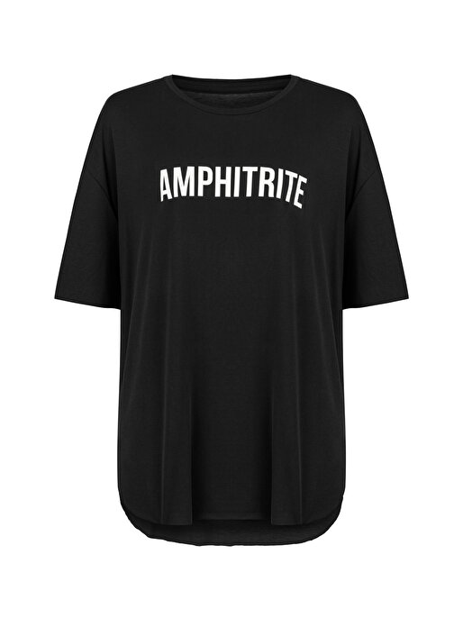 Nocturne Baskılı Oversize T-Shirt