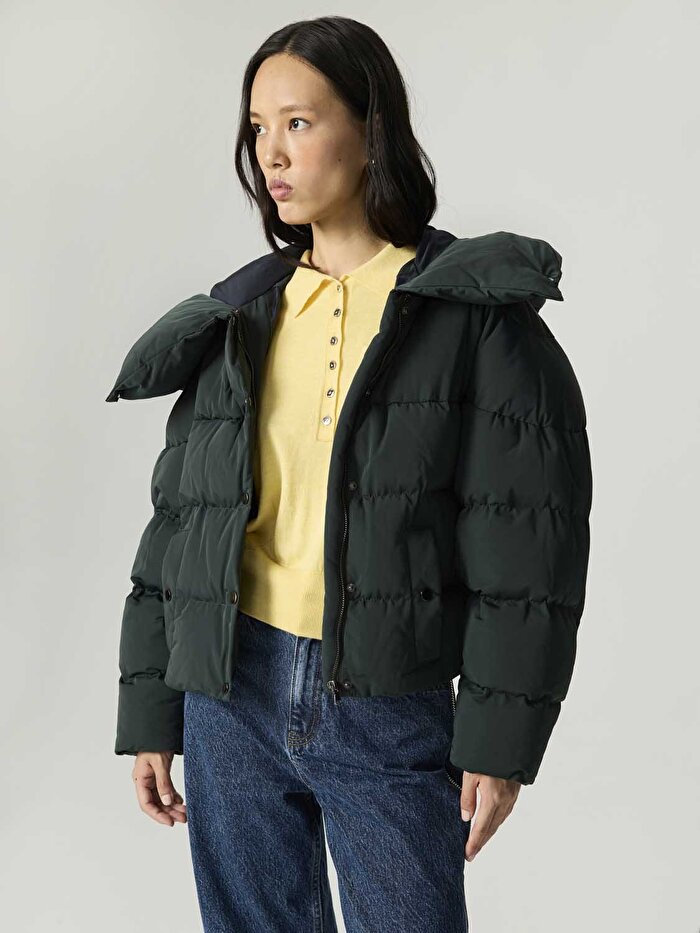 Nocturne Kapüşonlu Şişme Mont