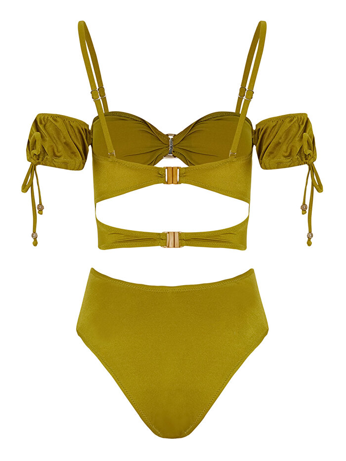 Nocturne Büzgü Detaylı Mayo