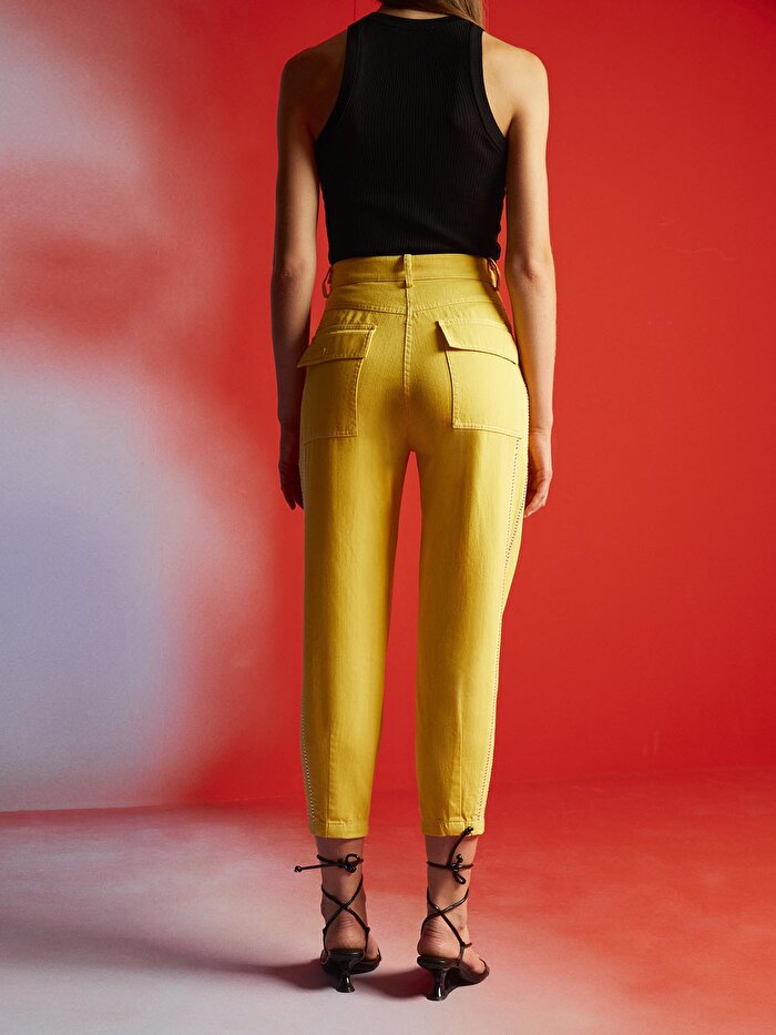 Nocturne Yüksek Bel Mom Jean Pantolon