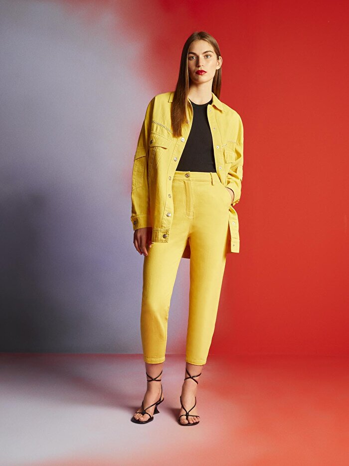 Nocturne Yüksek Bel Mom Jean Pantolon