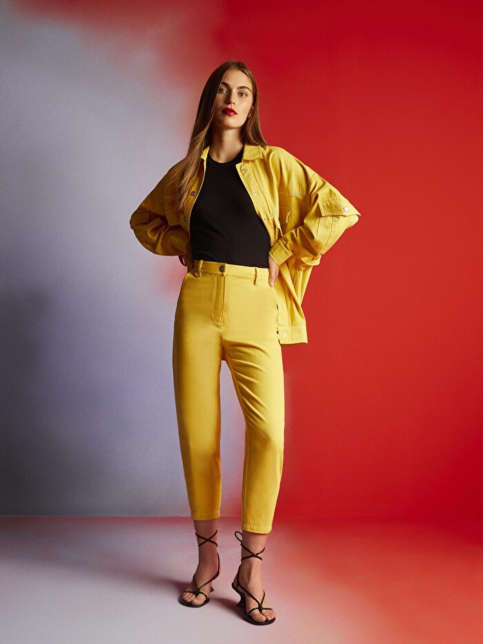 Nocturne Yüksek Bel Mom Jean Pantolon