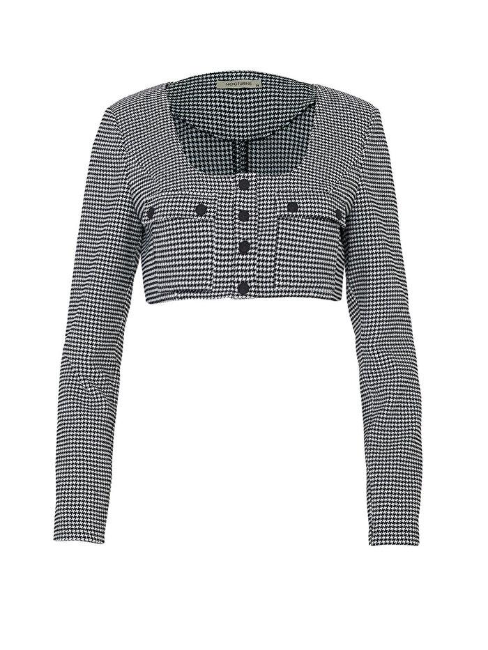 Nocturne Vatkalı Crop Ceket