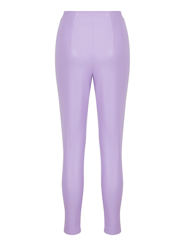 Nocturne Suni Deri Tayt Pantolon