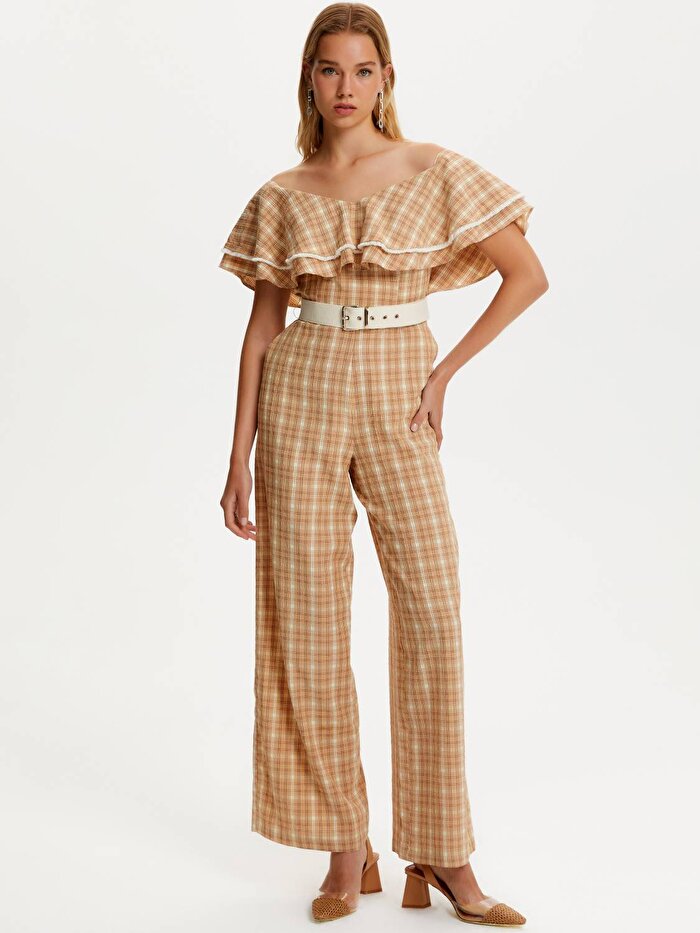 Nocturne Fırfır Detaylı Tulum