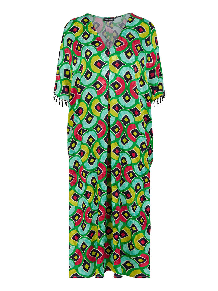 Nocturne Desenli Dökümlü Kaftan