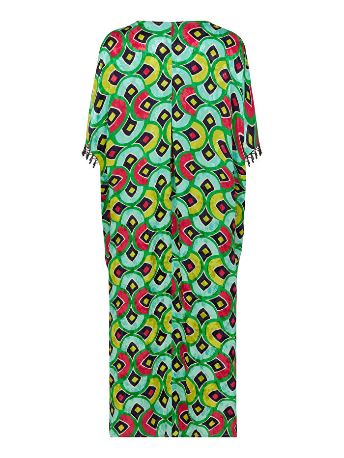 Nocturne Desenli Dökümlü Kaftan