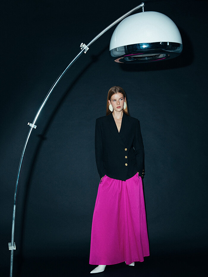 Nocturne Kruvaze Vatkalı Maskülen Ceket