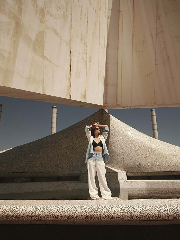 Nocturne Degradeli Yüksek Bel Jean Pantolon