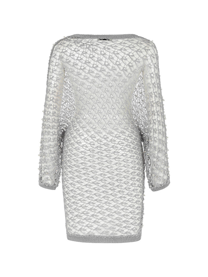 Nocturne İnci Detaylı File Triko