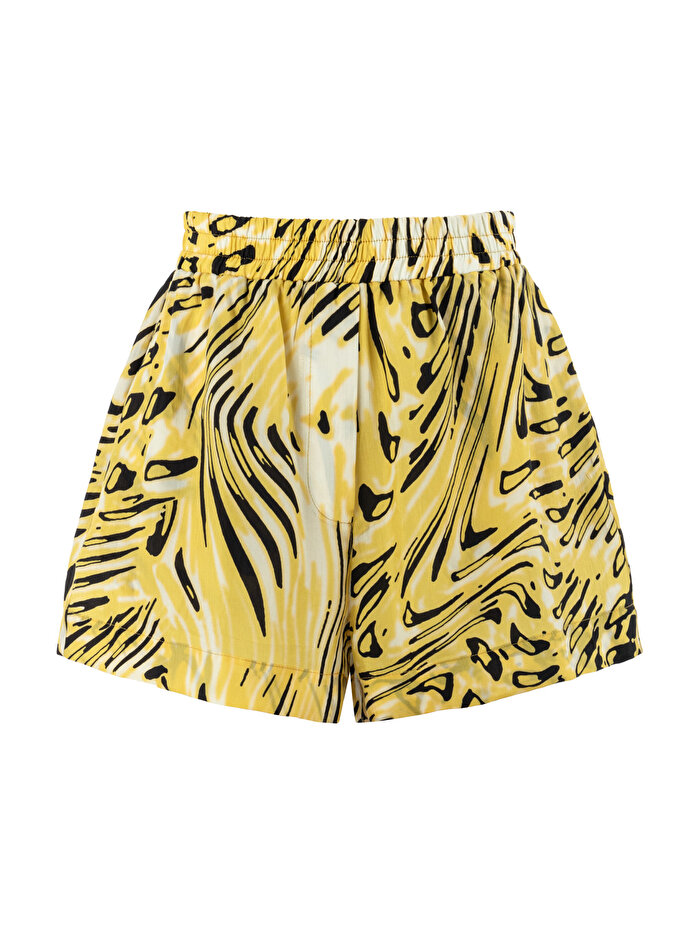 Nocturne Yüksek Bel Desenli Şort