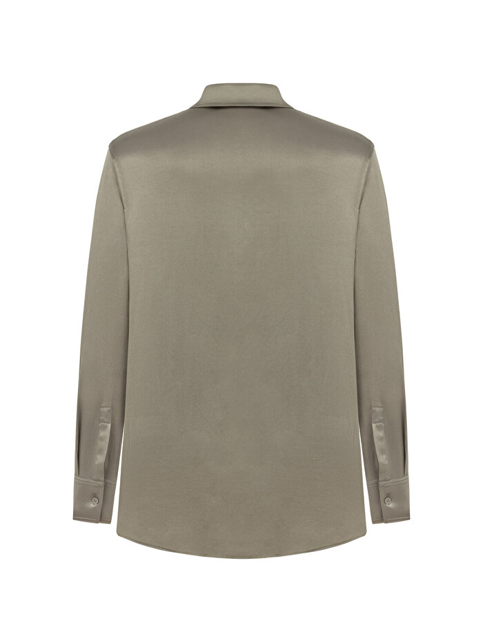 Nocturne Dökümlü Saten Gömlek