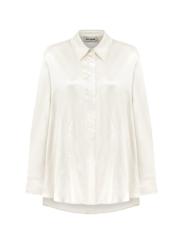 Nocturne Dökümlü Saten Gömlek