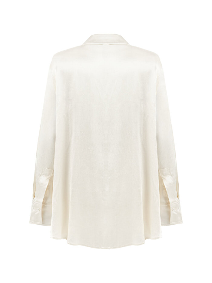 Nocturne Dökümlü Saten Gömlek