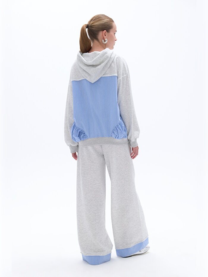 Nocturne Oversize Fermuarlı Sweatshirt