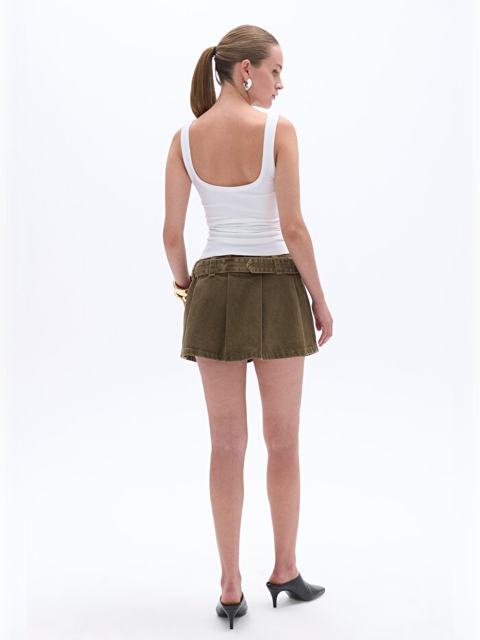 Nocturne Baskı Detaylı Askılı Crop Top