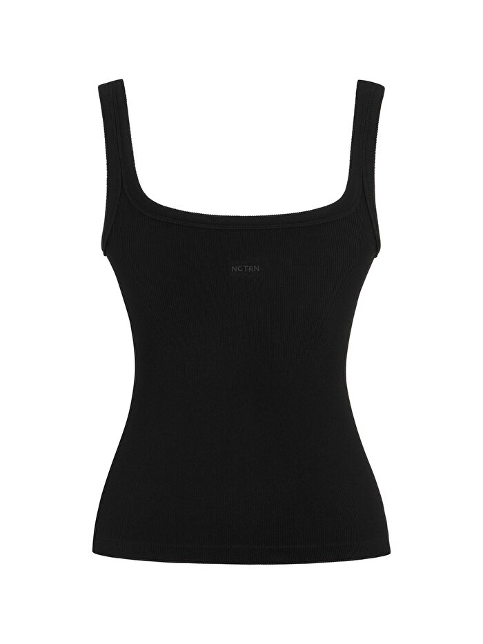 Nocturne Baskı Detaylı Askılı Crop Top