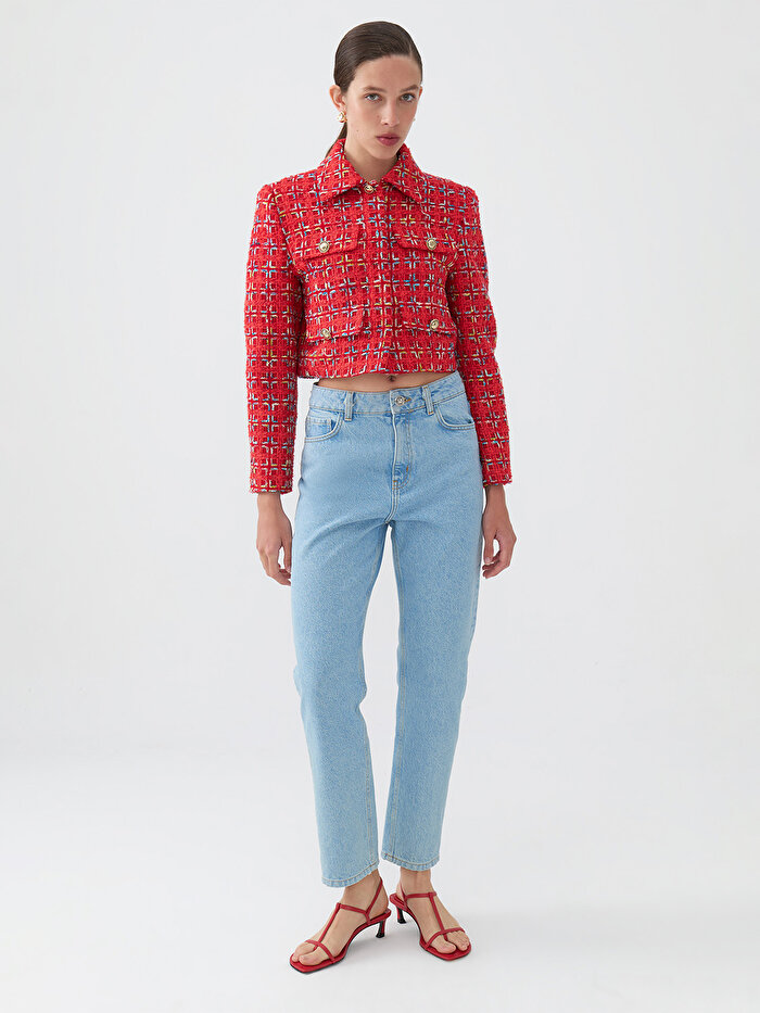 Nocturne Yüksek Bel Mom Jean Pantolon