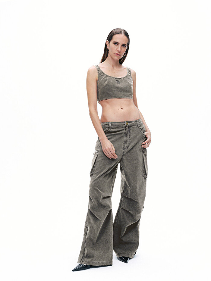 Nocturne Askılı Crop Top