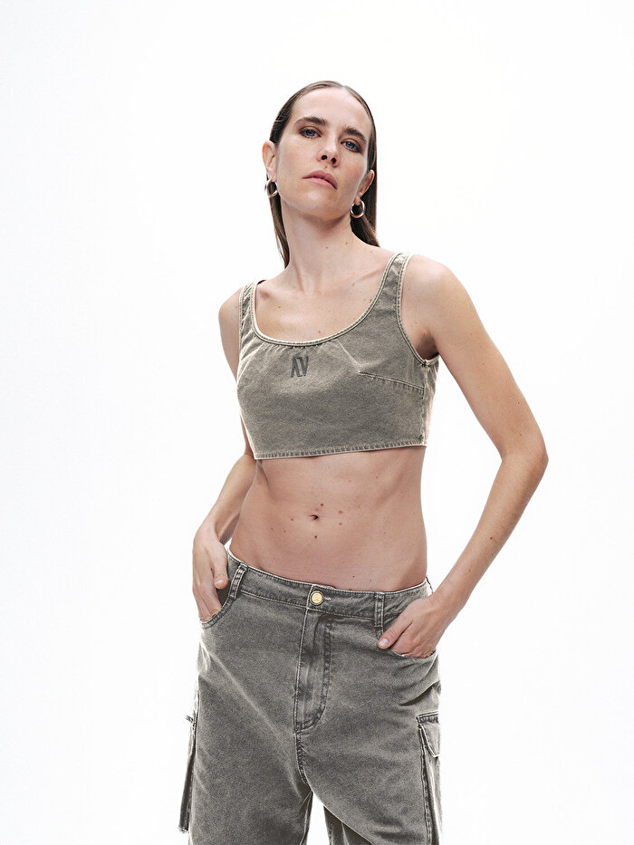 Nocturne Askılı Crop Top