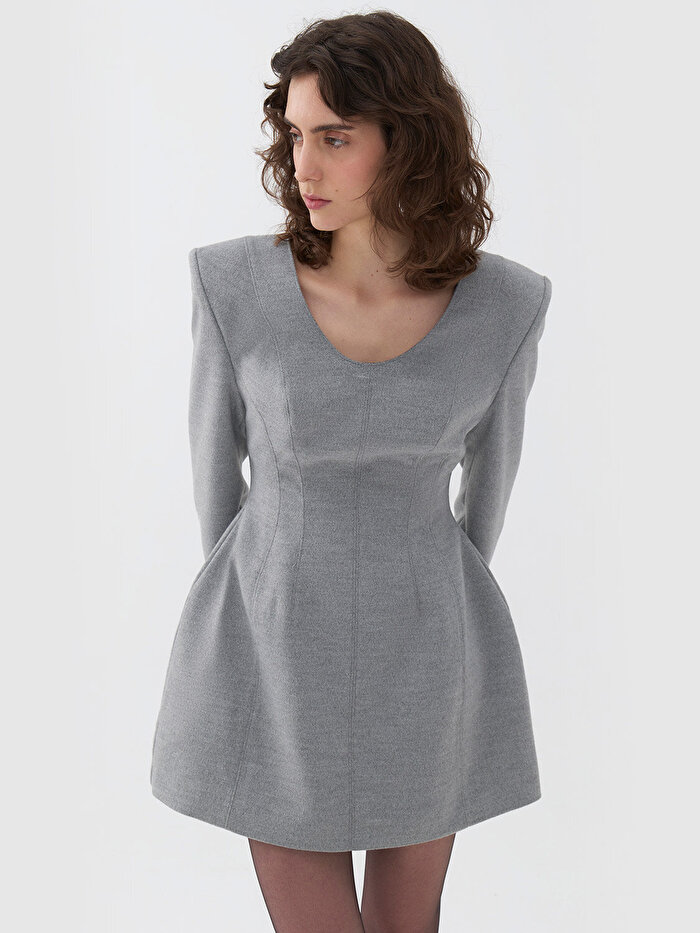 Nocturne Vatkalı Mini Elbise