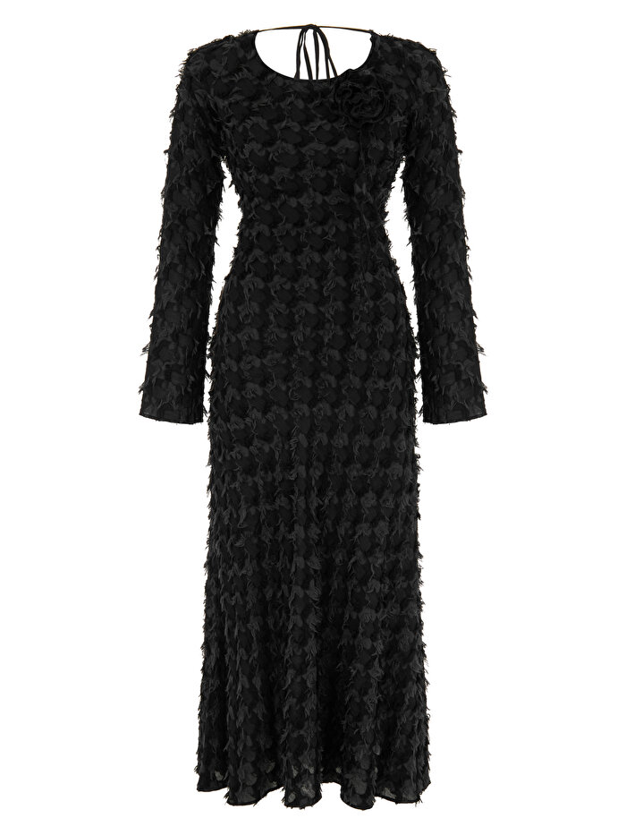 Nocturne Sırt Dekolteli Maxi Elbise