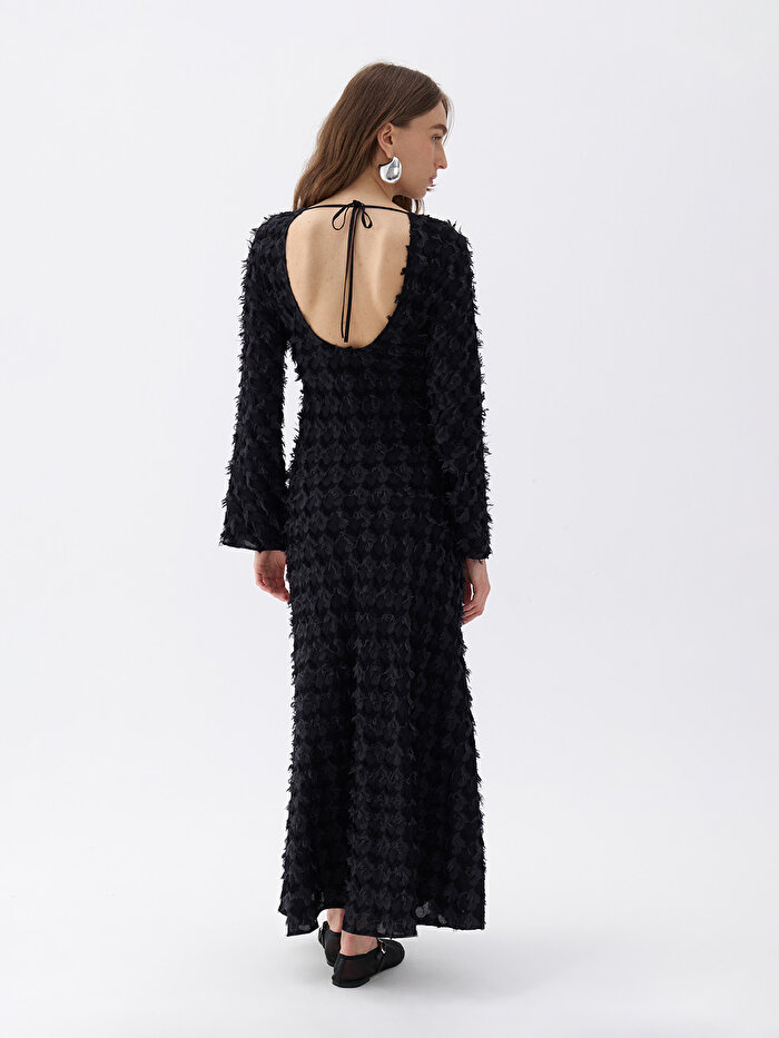 Nocturne Sırt Dekolteli Maxi Elbise