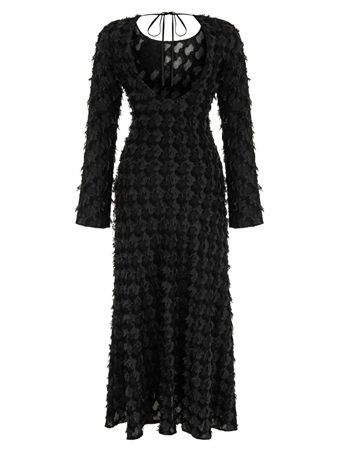 Nocturne Sırt Dekolteli Maxi Elbise