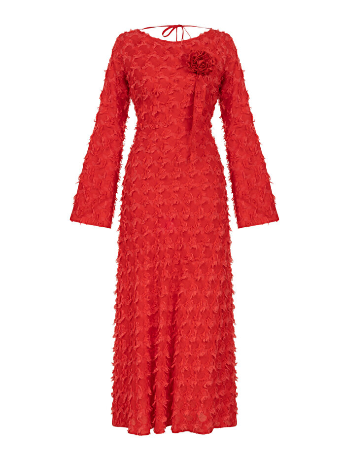 Nocturne Sırt Dekolteli Maxi Elbise