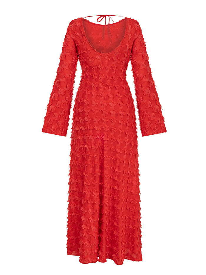 Nocturne Sırt Dekolteli Maxi Elbise