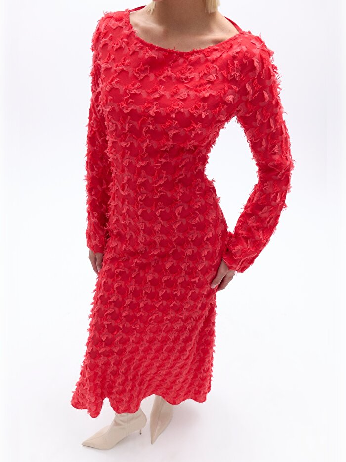 Nocturne Sırt Dekolteli Maxi Elbise