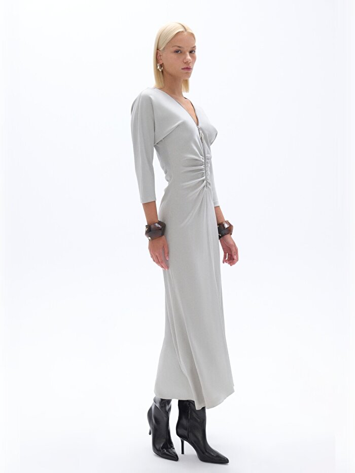 Nocturne Drape Detaylı Elbise