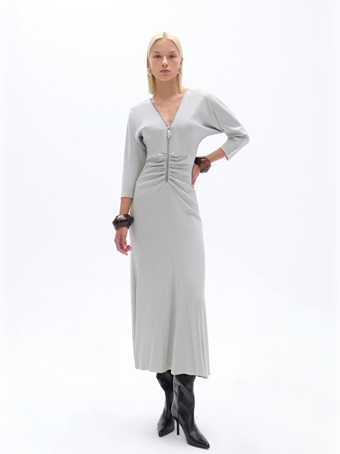 Nocturne Drape Detaylı Elbise