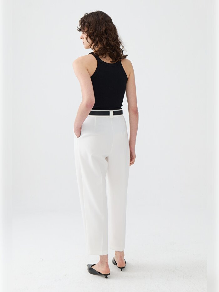 Nocturne Yüksek Bel Pileli Pantolon