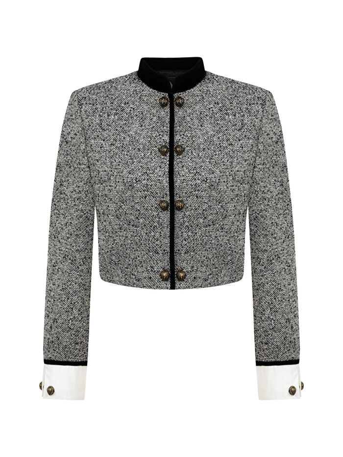 Nocturne Düğme Detaylı Vatkalı Ceket