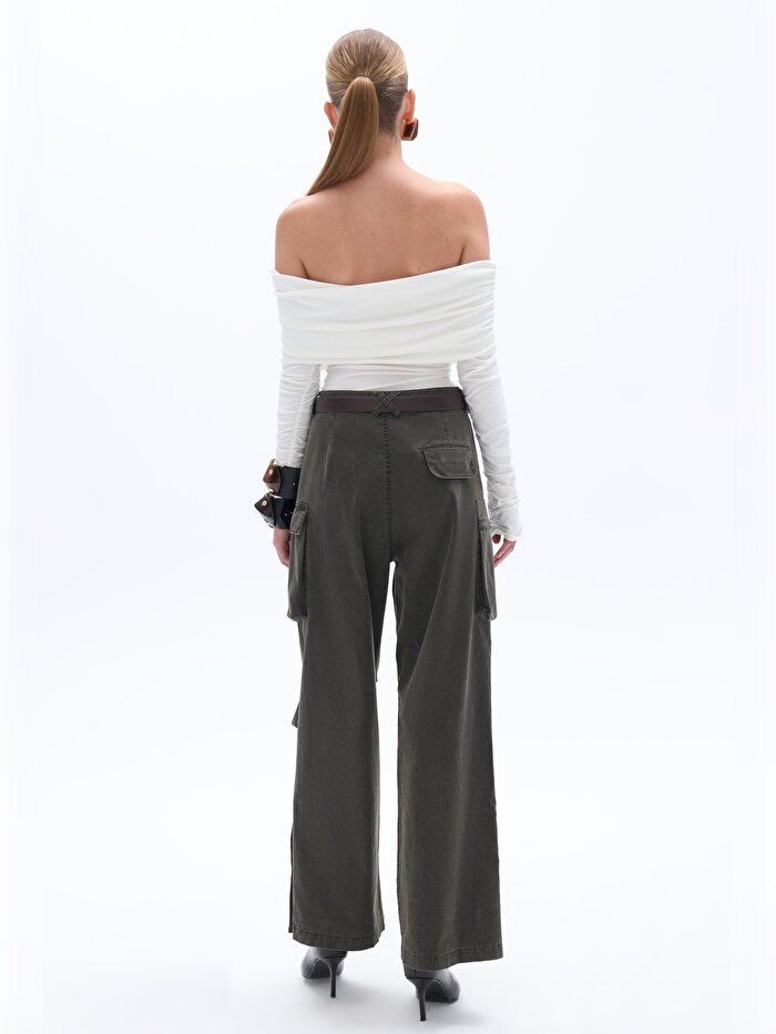 Nocturne Büzgü Detaylı Açık Omuzlu Bluz