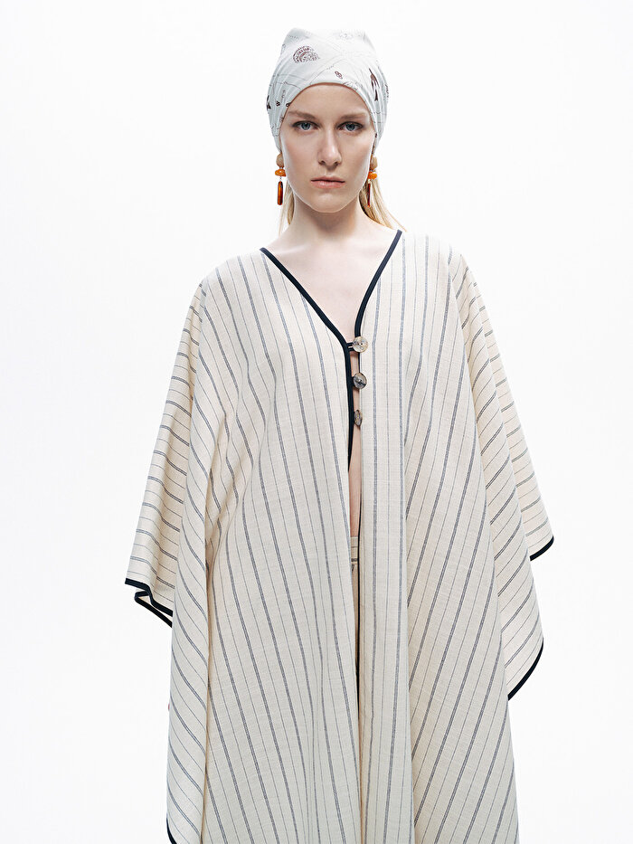 Nocturne Çizgili Kaftan