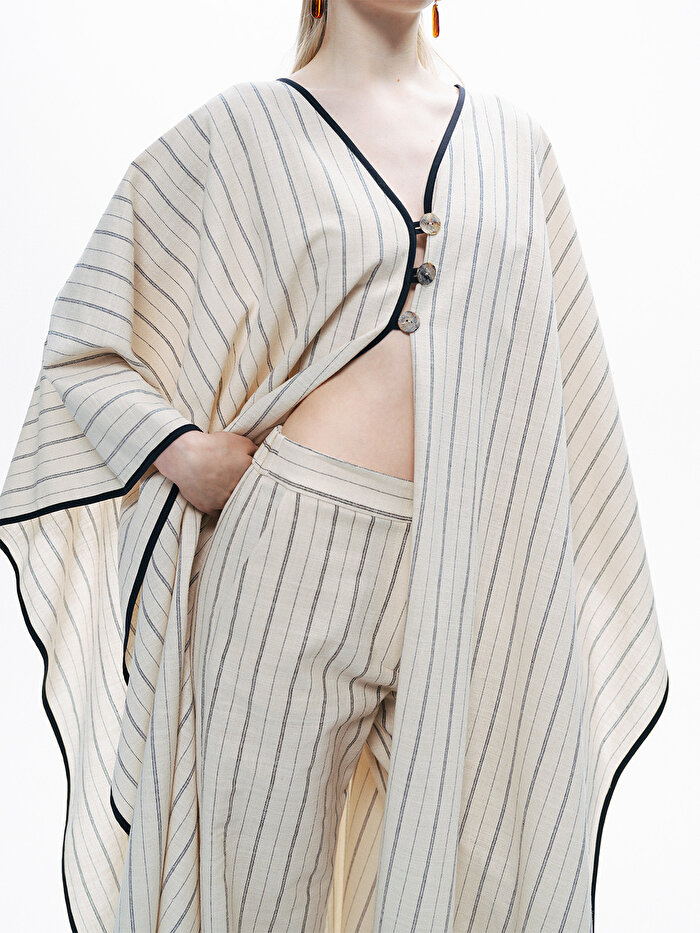 Nocturne Çizgili Kaftan