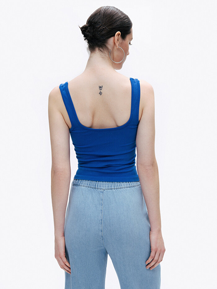 Nocturne Baskı Detaylı Crop Top