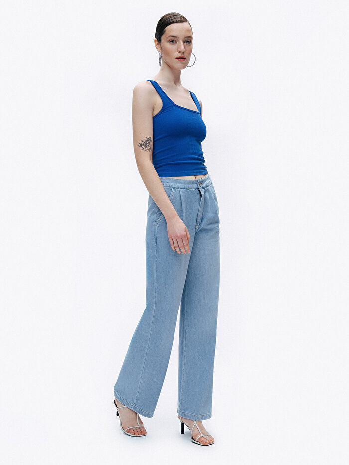 Nocturne Baskı Detaylı Crop Top