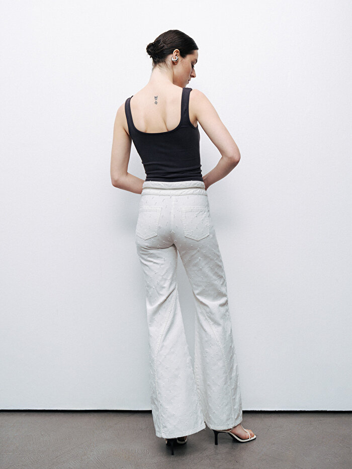 Nocturne Baskı Detaylı Crop Top