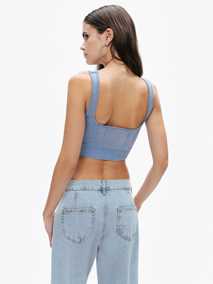 Nocturne Ribanalı Crop Top