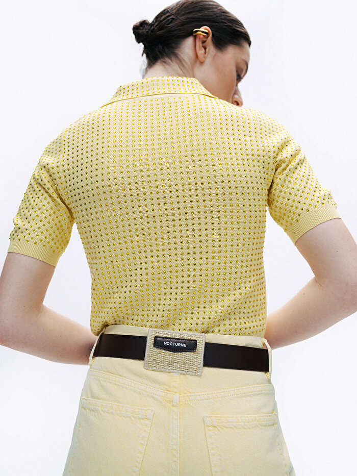 Nocturne Yüksek Bel Kemerli Jean Pantolon