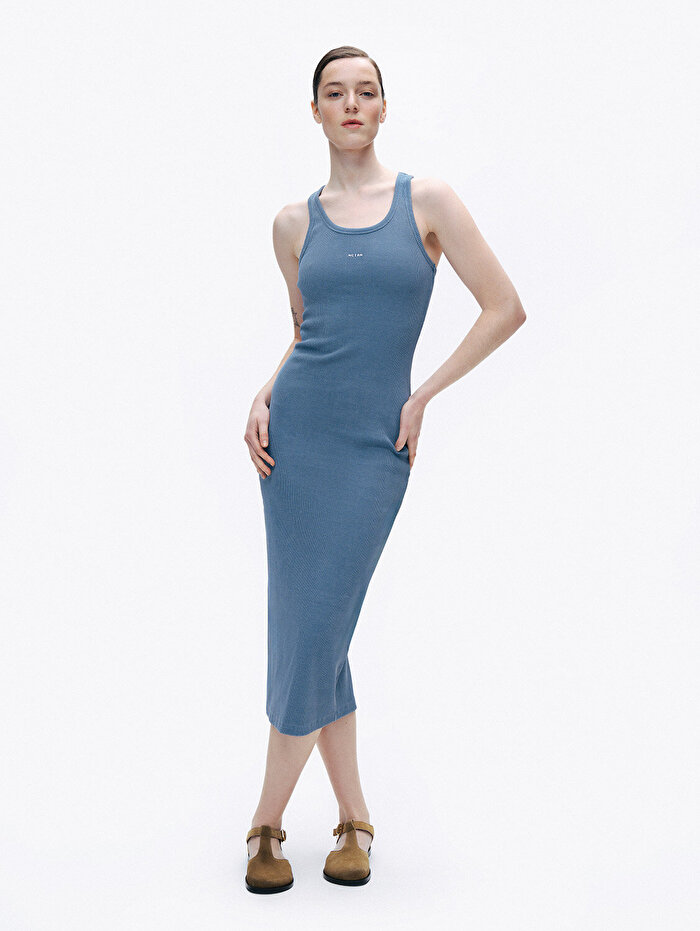 Nocturne Baskı Detaylı Maxi Elbise