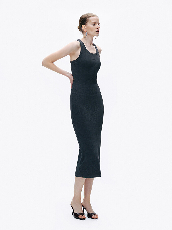 Nocturne Baskı Detaylı Maxi Elbise